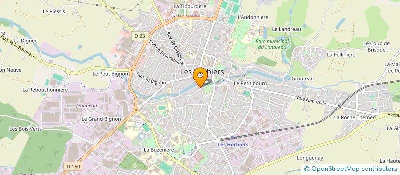 localisation de l'entreprise LPC COMPANY  LES HERBIERS