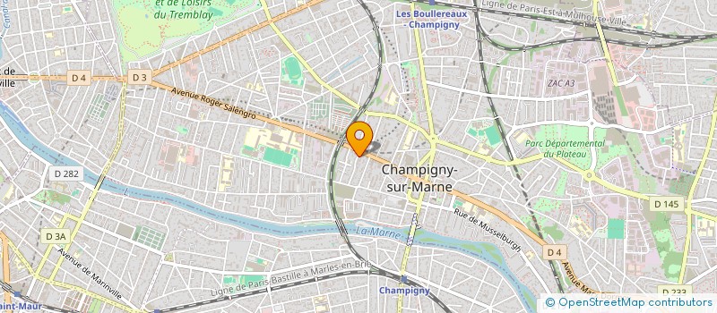 localisation de l'entreprise LPC VAL DE MARNE à CHAMPIGNY-SUR-MARNE