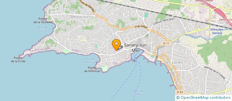 localisation de l'entreprise LPC VAUGIRARD à SANARY-SUR-MER