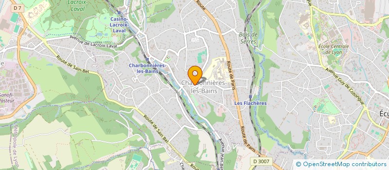 localisation de l'entreprise LPCR CHARBONNIERES à CHARBONNIERES-LES-BAINS
