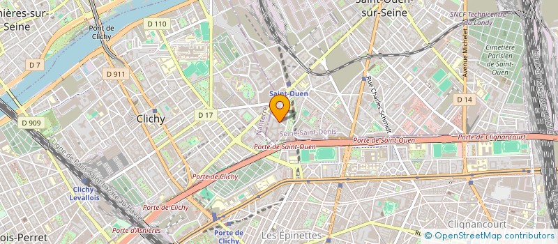 localisation de l'entreprise LPCR DSP BILLY MONTIGNY à SAINT-OUEN-SUR-SEINE
