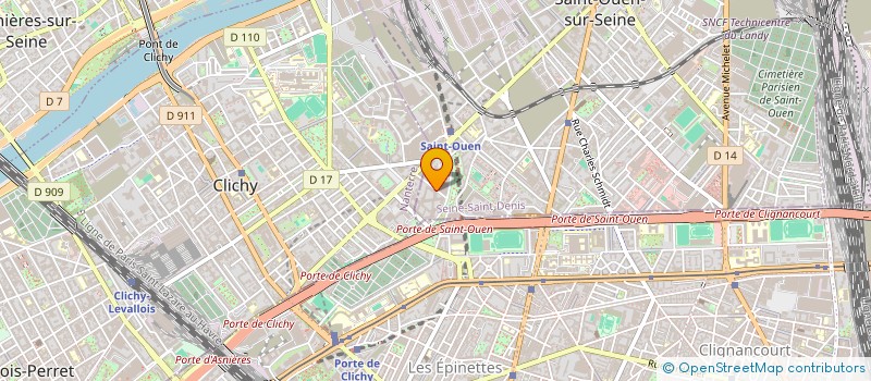localisation de l'entreprise LPCR DSP VERSAILLES MIGNOT à SAINT-OUEN-SUR-SEINE