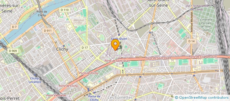 localisation de l'entreprise LPCR SARREGUEMINES à SAINT-OUEN-SUR-SEINE