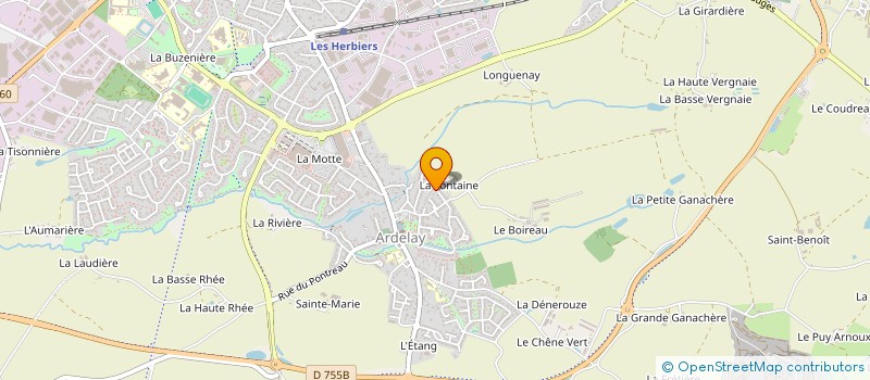 localisation de l'entreprise LPD  LES HERBIERS