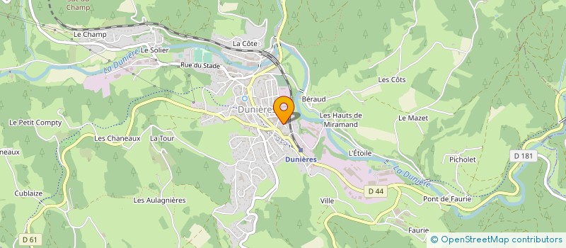 localisation de l'entreprise LPDIS  DUNIERES