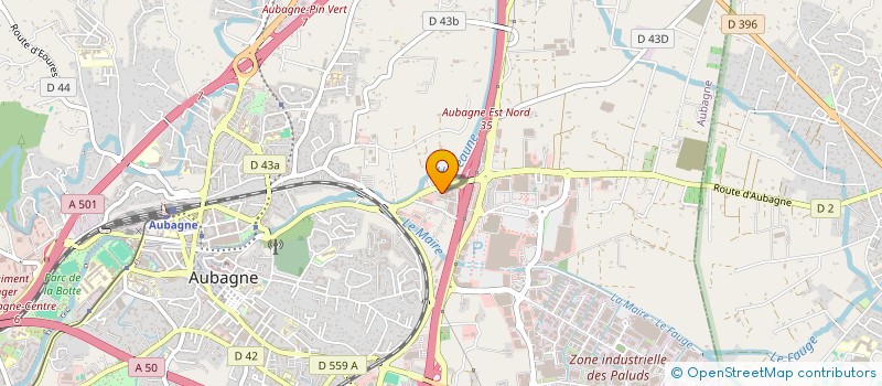 localisation de l'entreprise LPDM  AUBAGNE