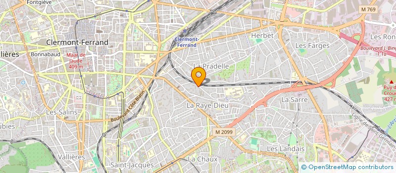 localisation de l'entreprise LPE  CLERMONT-FERRAND