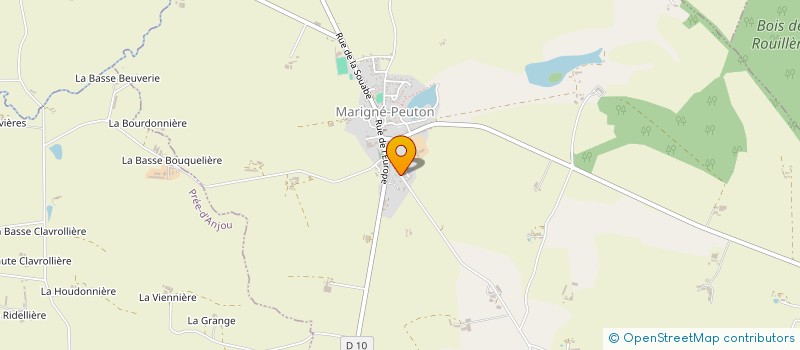 localisation de l'entreprise LPE  MARIGNE-PEUTON