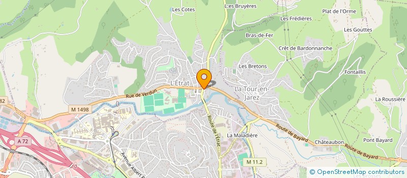 localisation de l'entreprise LPE PROMOTION à ANDREZIEUX-BOUTHEON