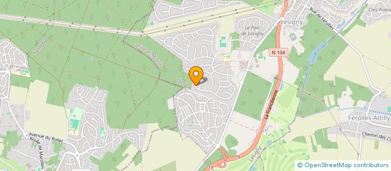 localisation de l'entreprise LPE SERVICES  LESIGNY