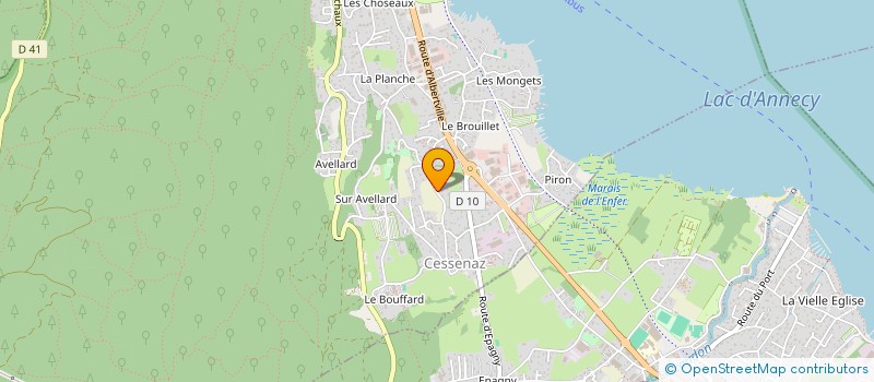 localisation de l'entreprise LPF  SEVRIER