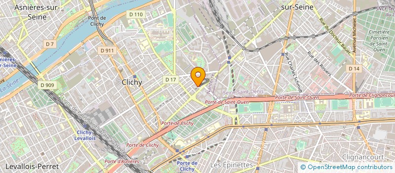 localisation de l'entreprise LPF à CLICHY