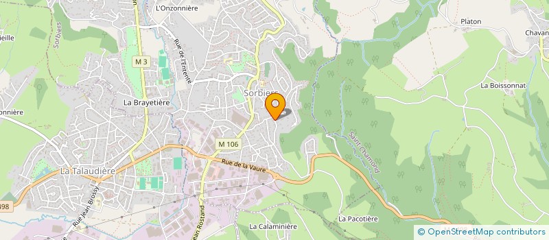localisation de l'entreprise LPF à SORBIERS