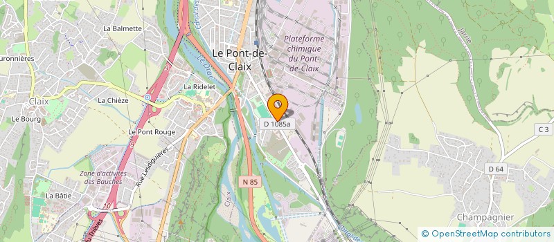 localisation de l'entreprise LPF  LE PONT-DE-CLAIX