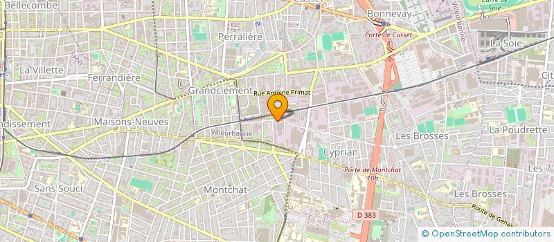 localisation de l'entreprise LPF  VILLEURBANNE