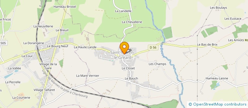 localisation de l'entreprise LPF  SAINT-MARTIN-LE-GREARD