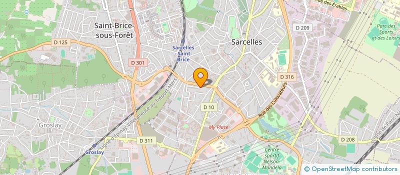 localisation de l'entreprise LPF BATIMENT à SARCELLES