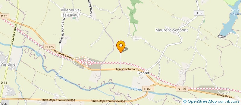 localisation de l'entreprise LPF CONSTRUCTION  MAURENS-SCOPONT