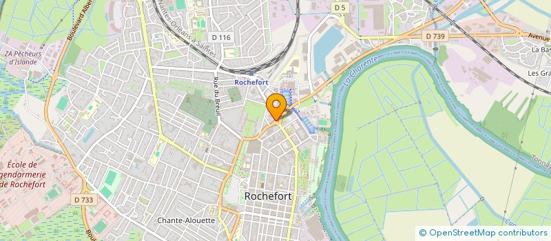 localisation de l'entreprise LPF LES THERMES  ROCHEFORT