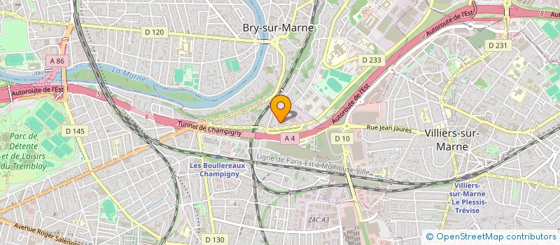 localisation de l'entreprise LPF SOLAR à CHAMPIGNY-SUR-MARNE