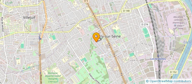 localisation de l'entreprise LPF SPORT MEDIA EVENT (LPF S.M.E) à VITRY-SUR-SEINE