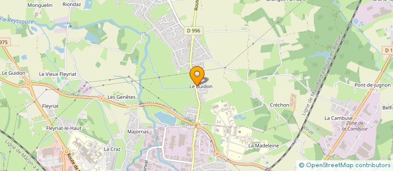 localisation de l'entreprise LPFM IMMO à VIRIAT