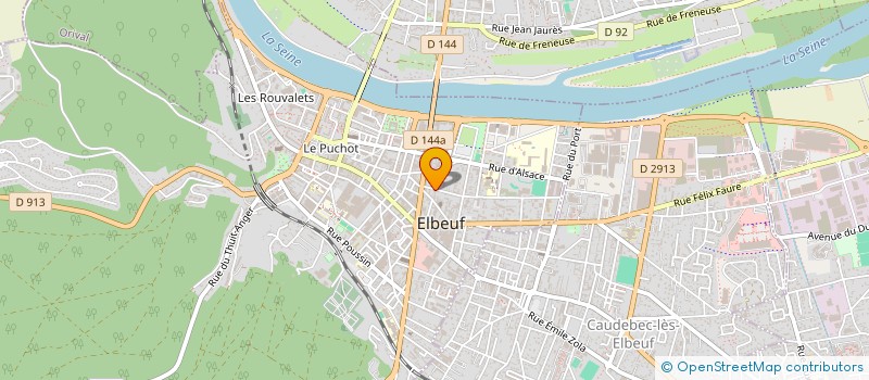 localisation de l'entreprise LPG  ELBEUF