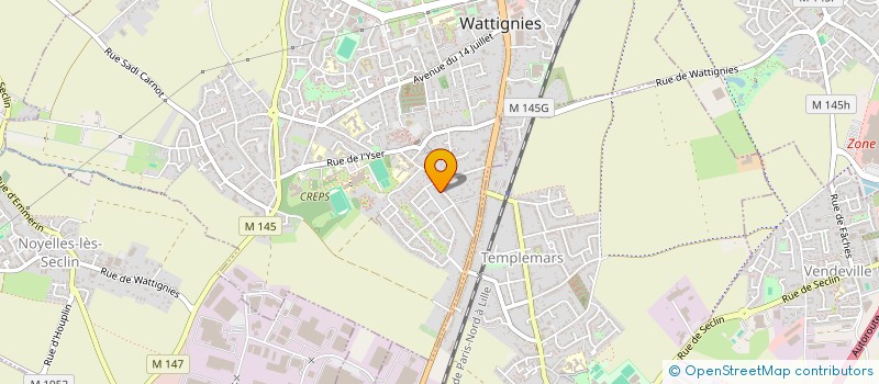 localisation de l'entreprise LPG  WATTIGNIES