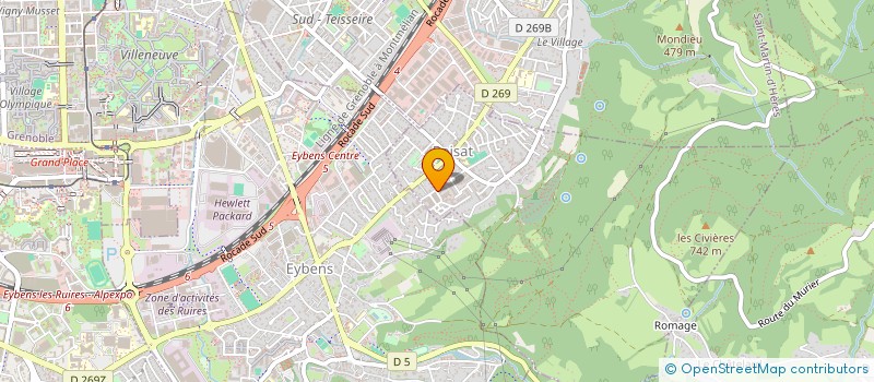 localisation de l'entreprise LPG  POISAT