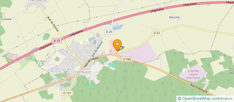 localisation de l'entreprise LPG  HERBAULT