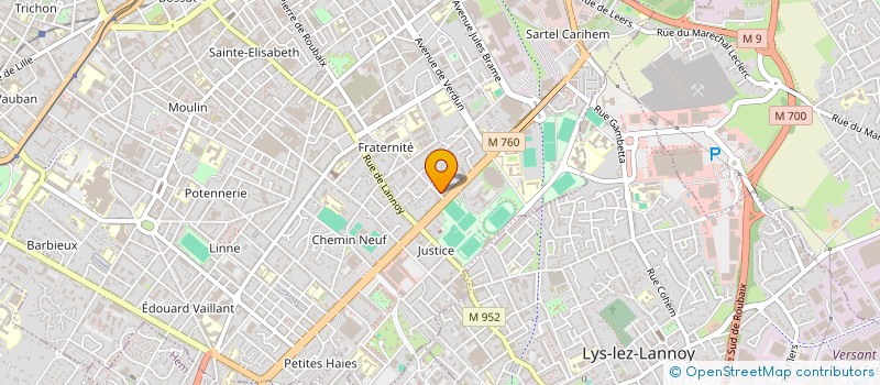 localisation de l'entreprise LPG IMMO  ROUBAIX