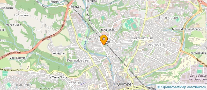 localisation de l'entreprise LPGB à QUIMPER