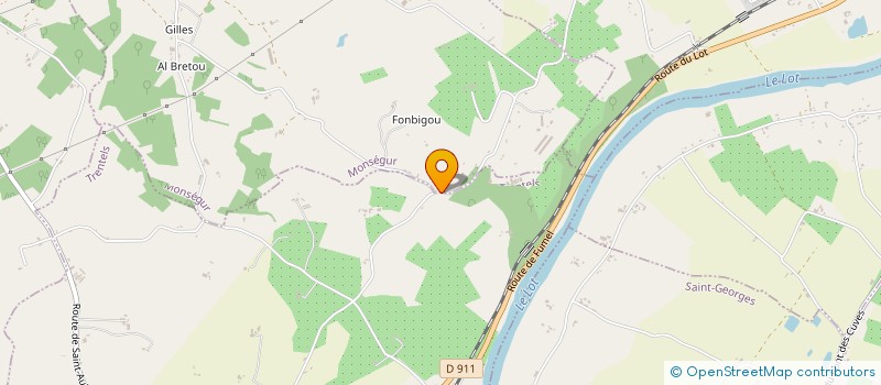 localisation de l'entreprise LPGETFILLES  MONSEGUR