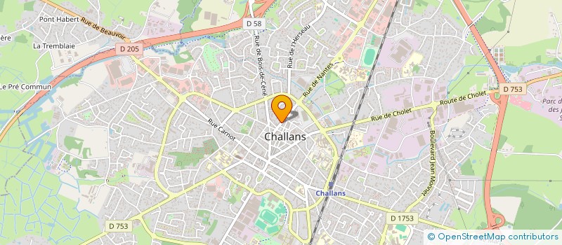 localisation de l'entreprise LPGH DESIGN à CHALLANS