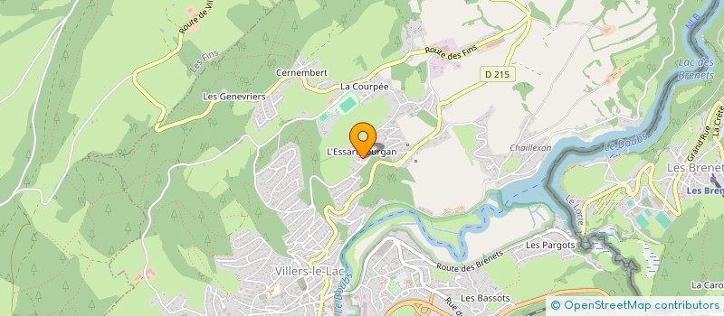 localisation de l'entreprise LPGM  VILLERS-LE-LAC