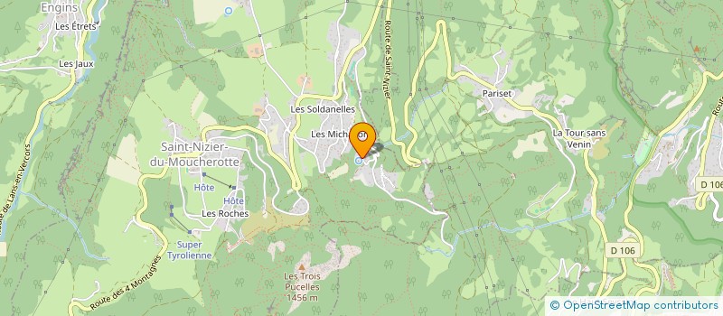 localisation de l'entreprise LPH DECO  SAINT-NIZIER-DU-MOUCHEROTTE