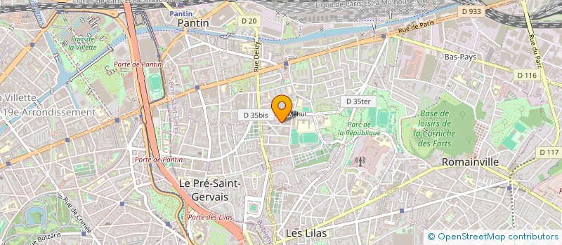 localisation de l'entreprise LPH ROMAINVILLE II  PANTIN