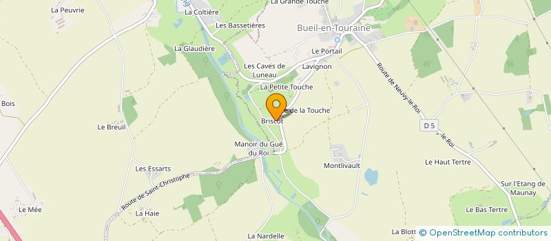 localisation de l'entreprise LPHIK DESIGN à BUEIL-EN-TOURAINE