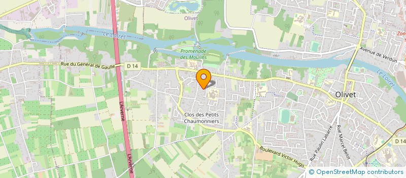 localisation de l'entreprise LPI à OLIVET