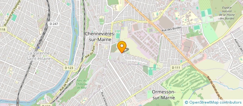 localisation de l'entreprise LPI AUDIOVISUEL à CHENNEVIERES SUR MARNE