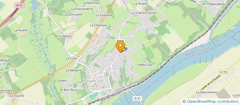 localisation de l'entreprise LPI OUEST  MAUVES-SUR-LOIRE