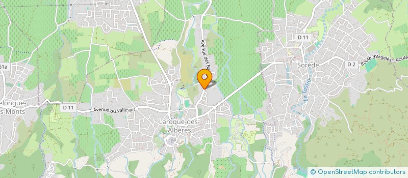 localisation de l'entreprise LPI2  LAROQUE-DES-ALBERES