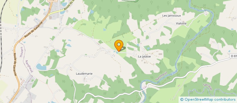 localisation de l'entreprise LPJ  NANTHEUIL