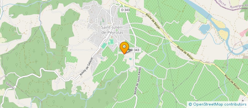 localisation de l'entreprise LPJ  SAINT-JULIEN-DE-PEYROLAS