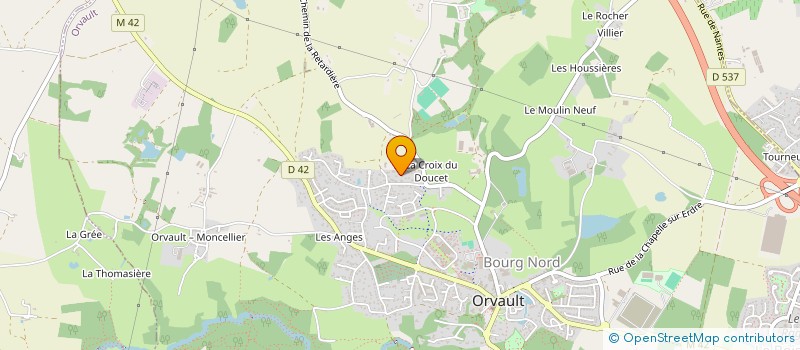localisation de l'entreprise LPJH à ORVAULT