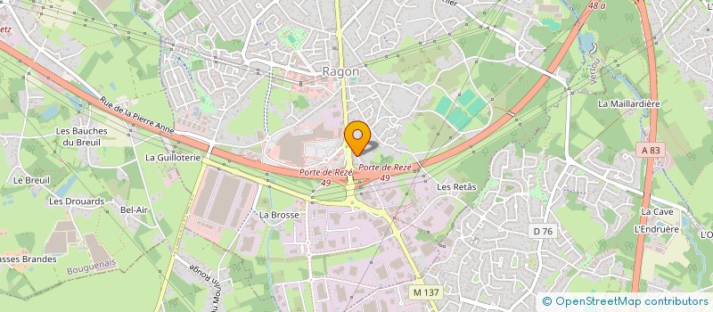 localisation de l'entreprise LPJK à REZE