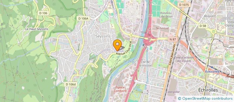 localisation de l'entreprise LPL à SEYSSINS