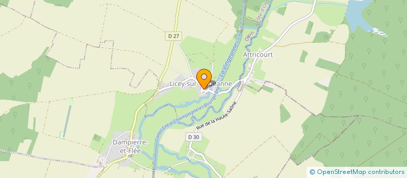 localisation de l'entreprise LPL à LICEY-SUR-VINGEANNE
