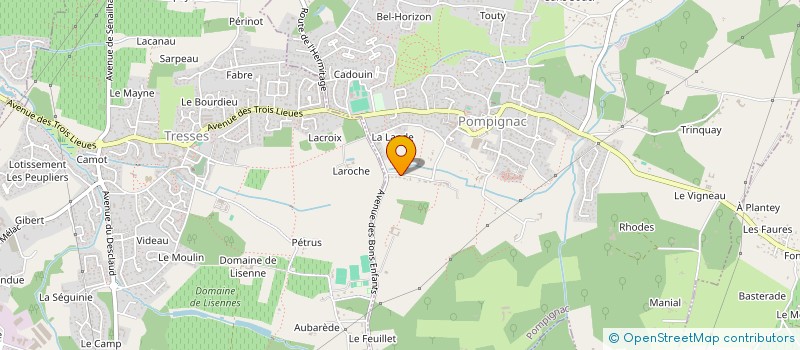 localisation de l'entreprise LPL  POMPIGNAC