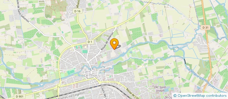 localisation de l'entreprise LPLF  LE THOR